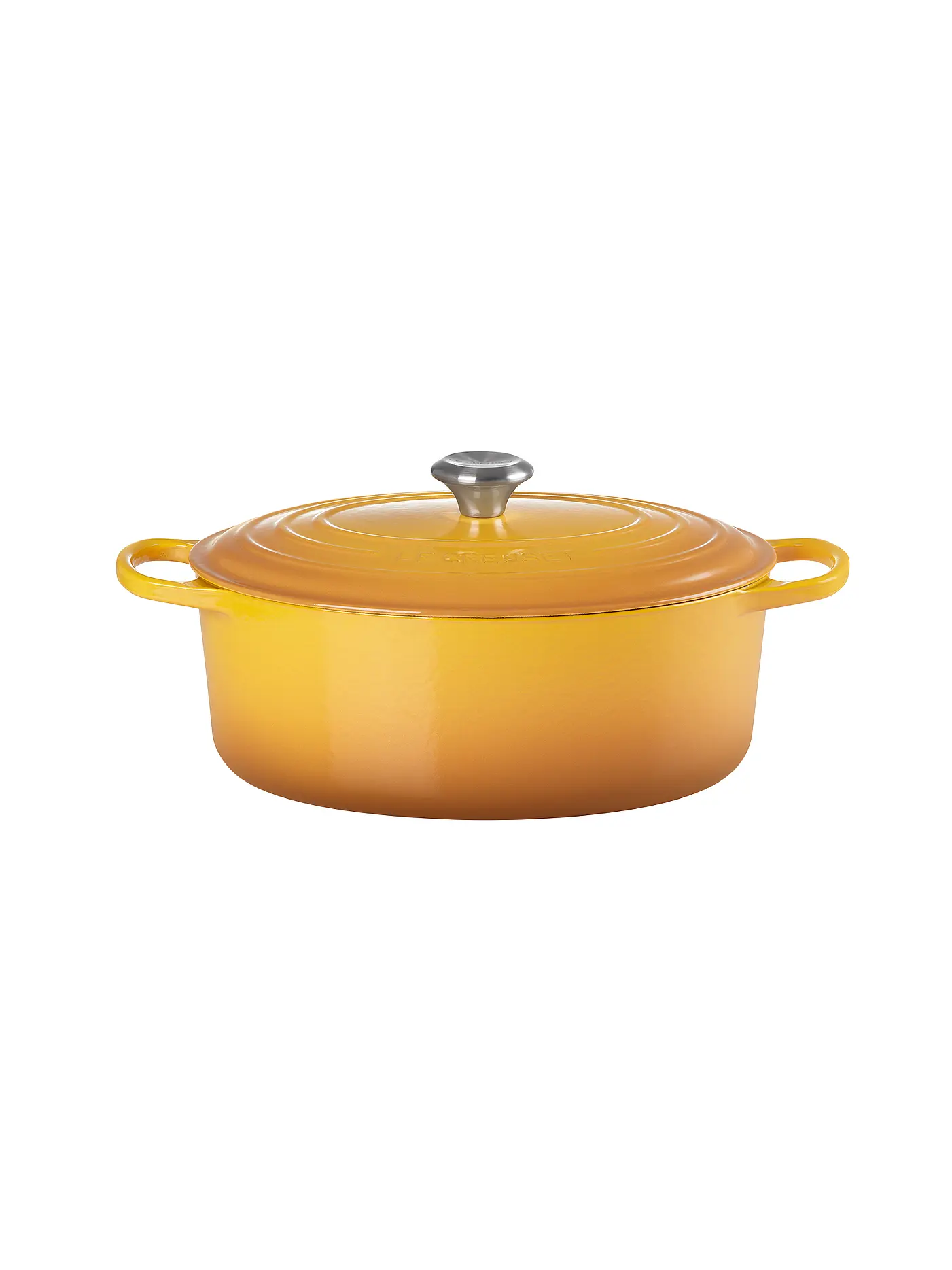 LE CREUSET | Bräter oval "Signature" 31cm (Schwarz) | gelb